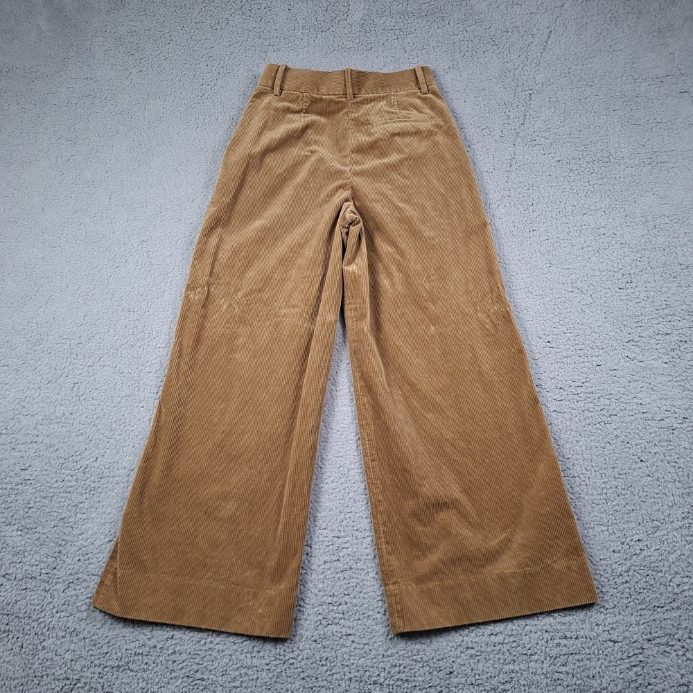 Banana Republic 4P Rivoli Relaxed Wide-Leg Corduroy Pants Brown Pleated 444895 - Picture 2 of 8